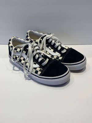 chequered vans size 3