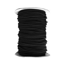 Black 4mm Thick Elastic Bungee Rope Shock Cord Luggage Tie Down, Trailers, Boats