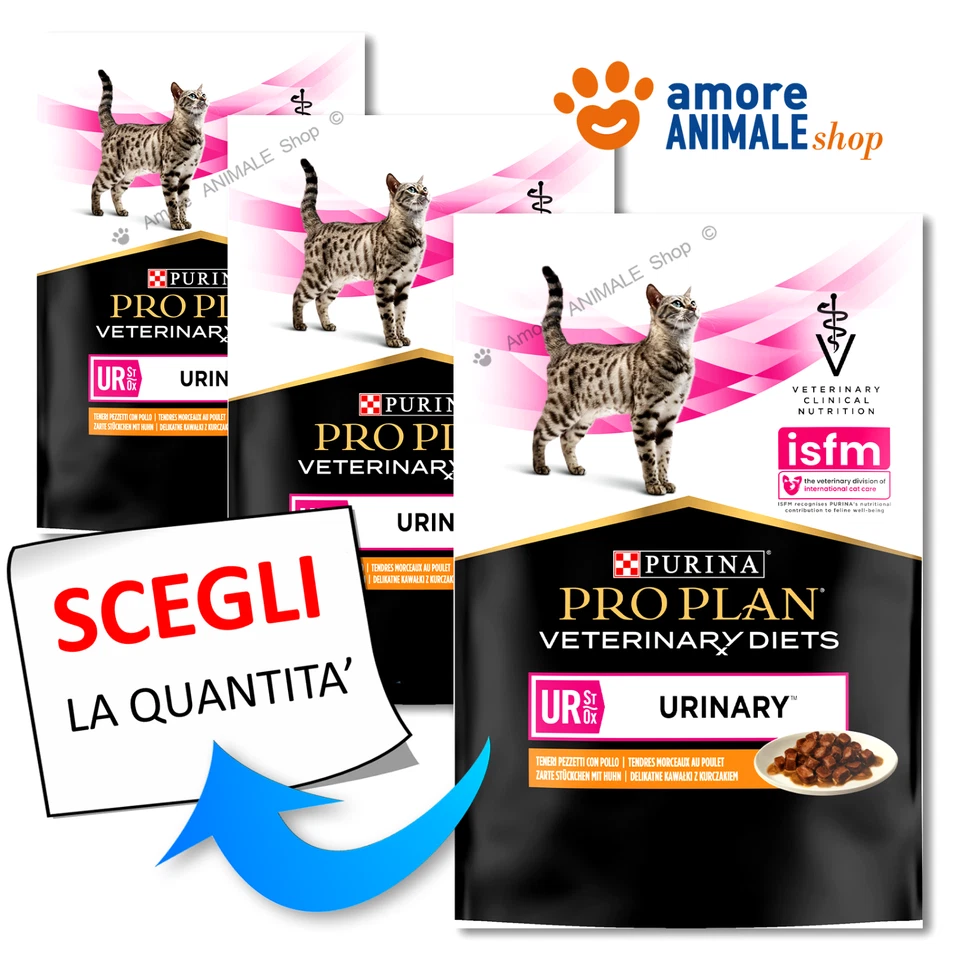 PURINA Cat PRO PLAN → Veterinary Diet UR, URINARY Pollo - 85 gr - Gatto, Gatti