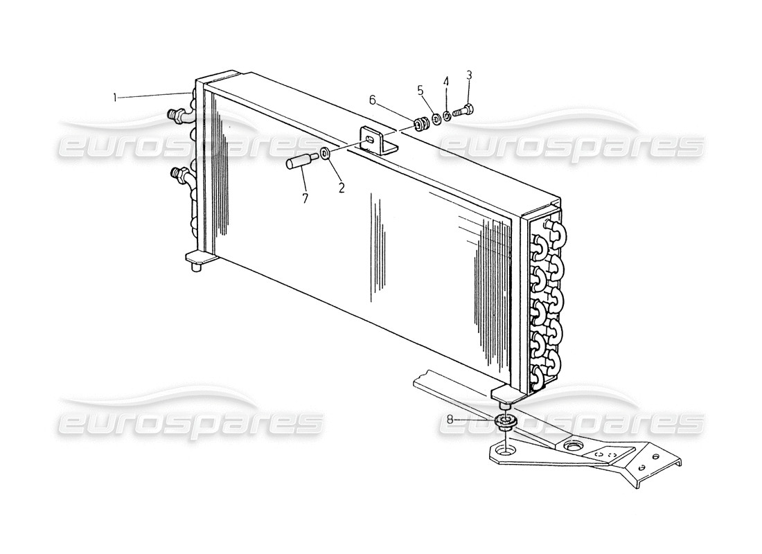 Maserati BI TURBO Biturbo Shamal Ghibli Condenser 395550220 D53975 AC4301 USA
