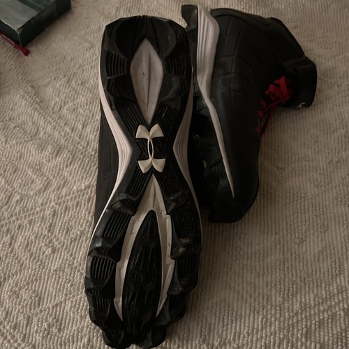 Under Armour Cleats Black Highlight high tops size 10.5 - Picture 9 of 14