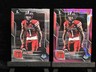 2) 2025 Bowman Chrome University #164 Reggie Virgil Pink Lava + Base Texas Tech 