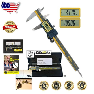 #ad Precision 6quot; Digital Caliper Absolute Origin Stainless Steel USB Output $84.92