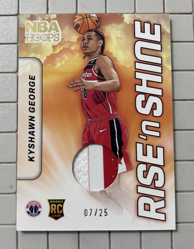 Kyshawn George- Rise N  Shine- RC- Patch- Numbered- Plus 3 Extra Cards