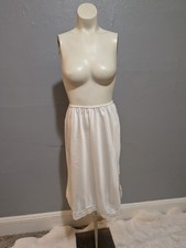 Vintage Half Slip XS White with Lace Coquette Whimsigoth 60s Union Made