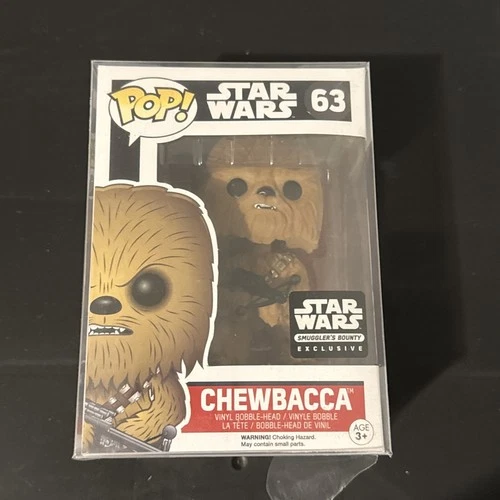 Funko Pop! Star Wars: Chewbacca #63 (Flocked) Smuggler's Bounty Exclusive