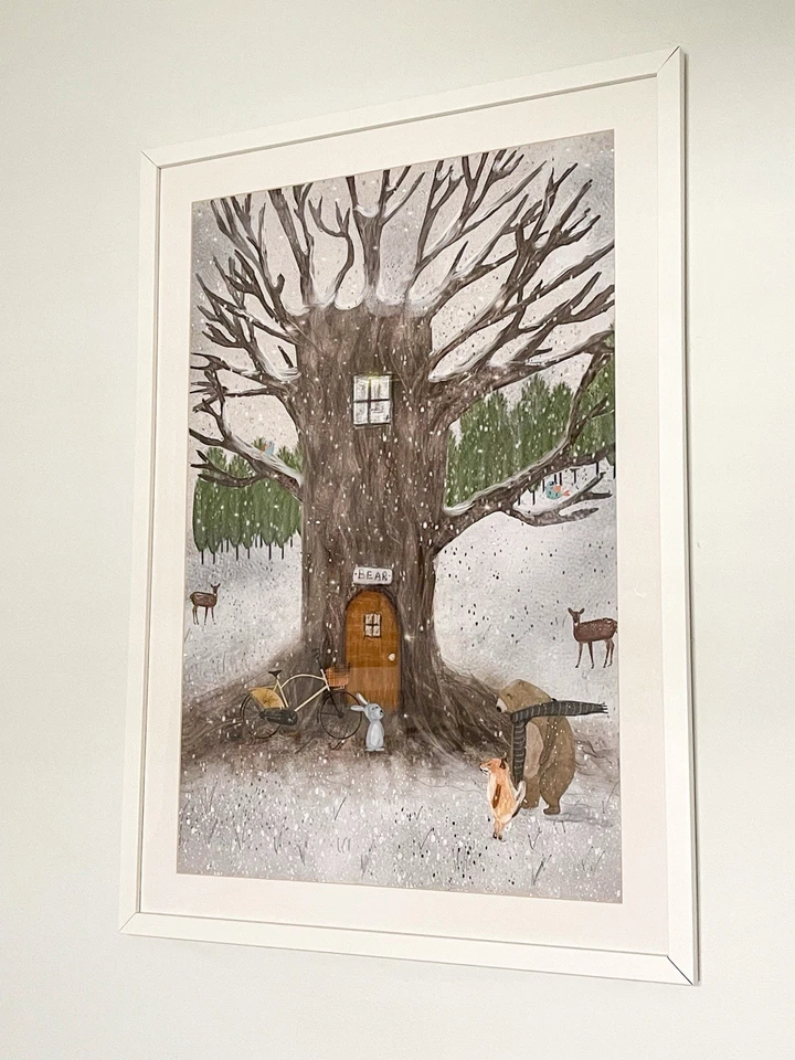 Merry Berry Wood by Bri Buckley Framed Nursery Artwork 25.5" x35.5" - Изображение 2 из 3