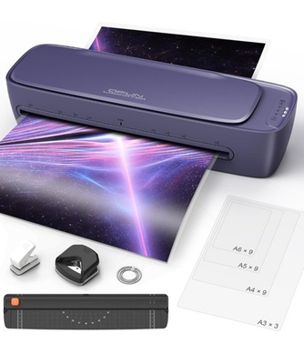 #ad Qfun Purple Cold And Thermal Laminator With Extras $49.99
