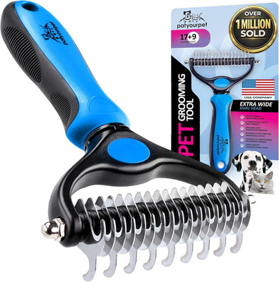 Deshedding Dog Brush for Shedding   Cat Brushes for Indoor Cats, Double-Sided Ca