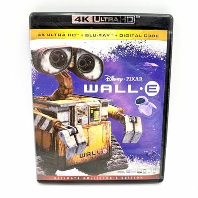 WALL-E 4K Ultra HD/Blu-ray 3 Disc 2008 Disney Post Apocalyptic Family Sci-Fi