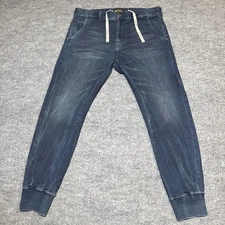 True Religion Jeans Men's 34 Joggers Tapered Denim Dark Wash Blue 31" Inseam