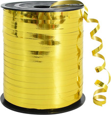 450 Meters Geschenkband Goldlegierung - Goldlegierung 5mm Geschenkb&auml;nder luftbal