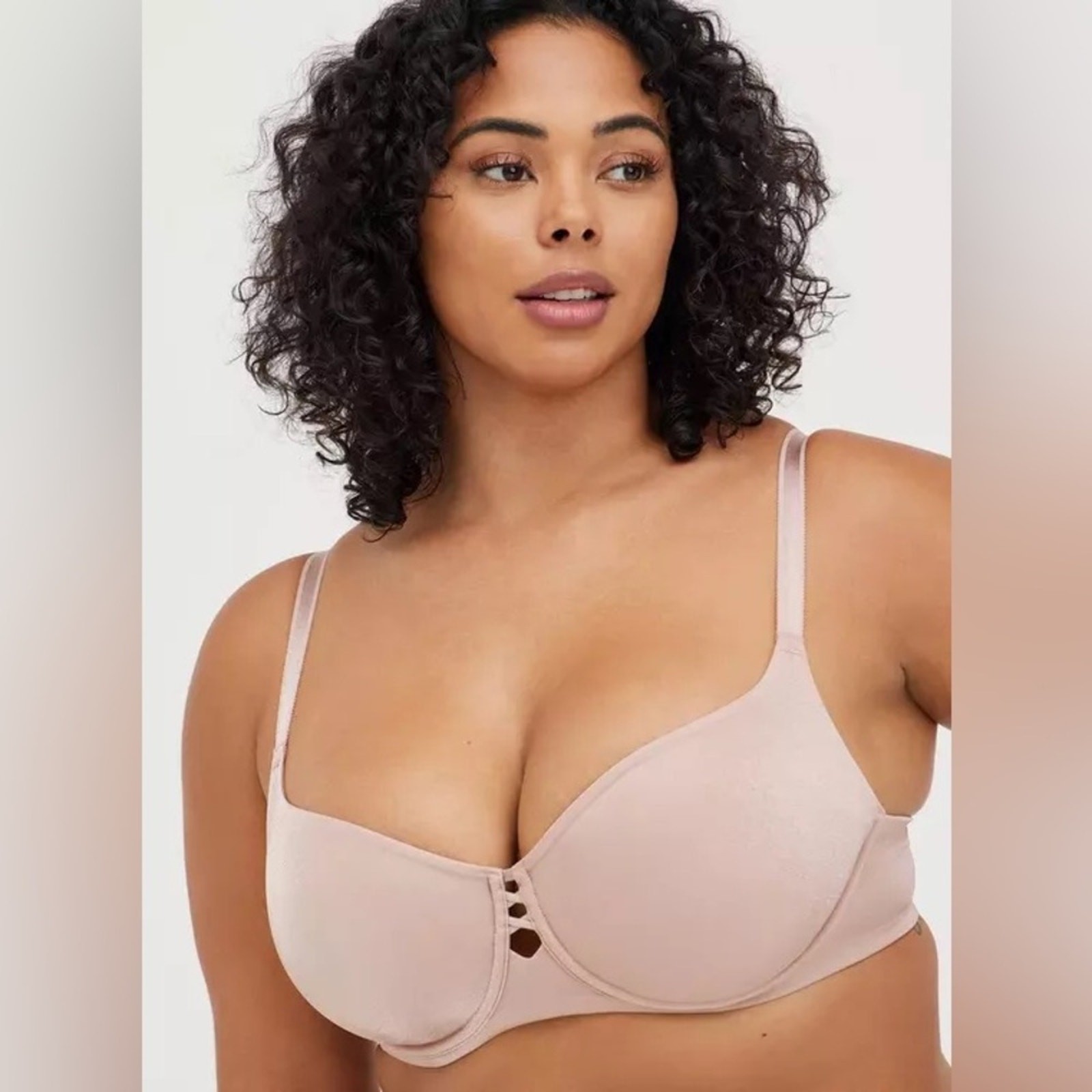 NWOT Torrid T-Shirt Unlined Glossy Mesh Ballet Back Bra Size 42D