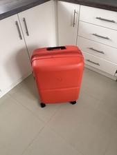 Antler Single Stripe Medium (68cm) Hardshell, Lightweight Suitcase -Ember Orange