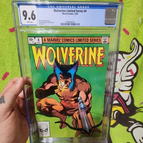 Wolverine Limited Series #4 CGC Graded 9.6 NM+ Frank Miller 1982 White Pages
