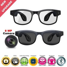 1080P HD Smart Glasses with option Lens 800W Pixel Bluetooth and Camera