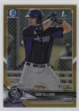 2018 Bowman Chrome Prospects Gold Refractor 5/50 Sam Hilliard #BCP13 v9t