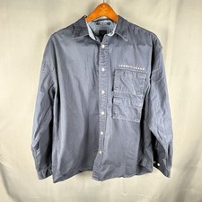 Vintage Tommy Jean Hilfiger Button Up Shirt Mens 2XL Stacked Pockets Utility