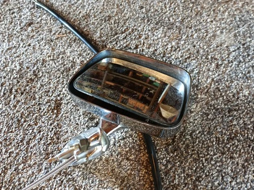 Mopar Dodge Chrysler Plymouth Passenger Side Remote Cable Mirror Chrome