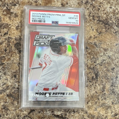 2013 Panini Prizm Perennial Draft Picks - Mookie Betts #46 Red Prizm /100 (RC)