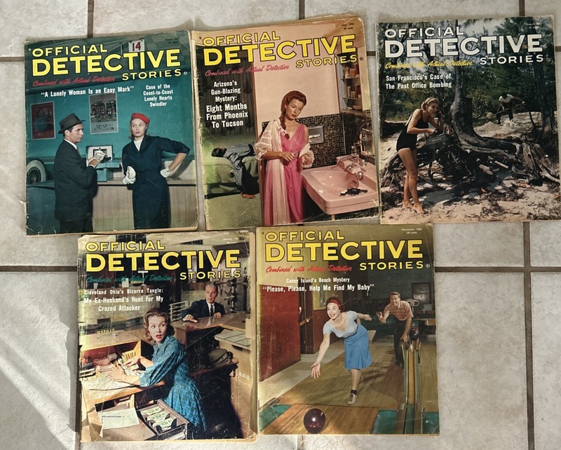 5 Official Detective Stories 1962-63