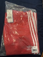 adidas Originals SST Track Pants Red White Striped Men's Size L HF2134