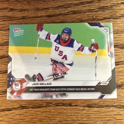 2026 Topps Winter Olympics - #22 Jack Wallace /573 Hat Trick In Hand