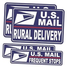 Car Magnets Postal,Heavy Duty U.S. Reflective Mail Delivery Blue and White