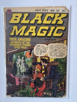BLACK MAGIC #25 (Vol 4 #1) 1953 Pre Code Horror Jack Kirby Art Prize Comics 