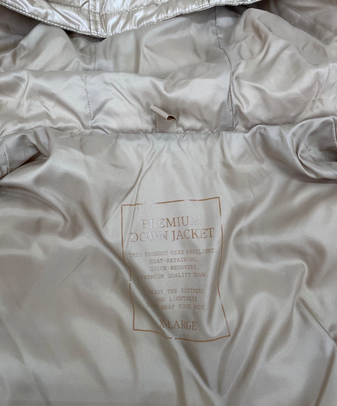 Uniqlo 00s OLD Deadstock Logo Tee Color Down Jacket Men's Size XL Gold Excellent - product detail image 5