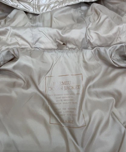 Uniqlo 00s OLD Deadstock Logo Tee Color Down Jacket Men's Size XL Gold Excellent image 5