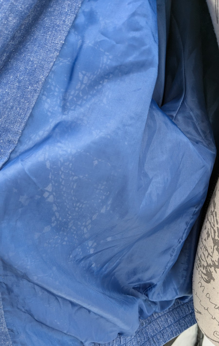 PATCHWORK Crochet Denim Jacket Prairie Peasant Co… - image 11