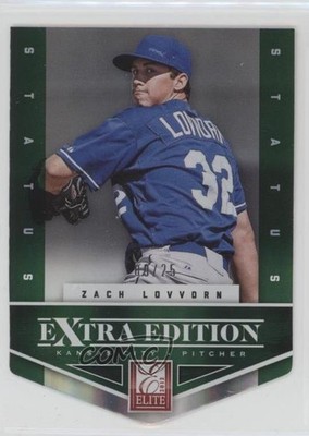 2012 Elite Extra Edition Status Emerald Die-Cut 9/25 Zach Lovvorn #66 gh4