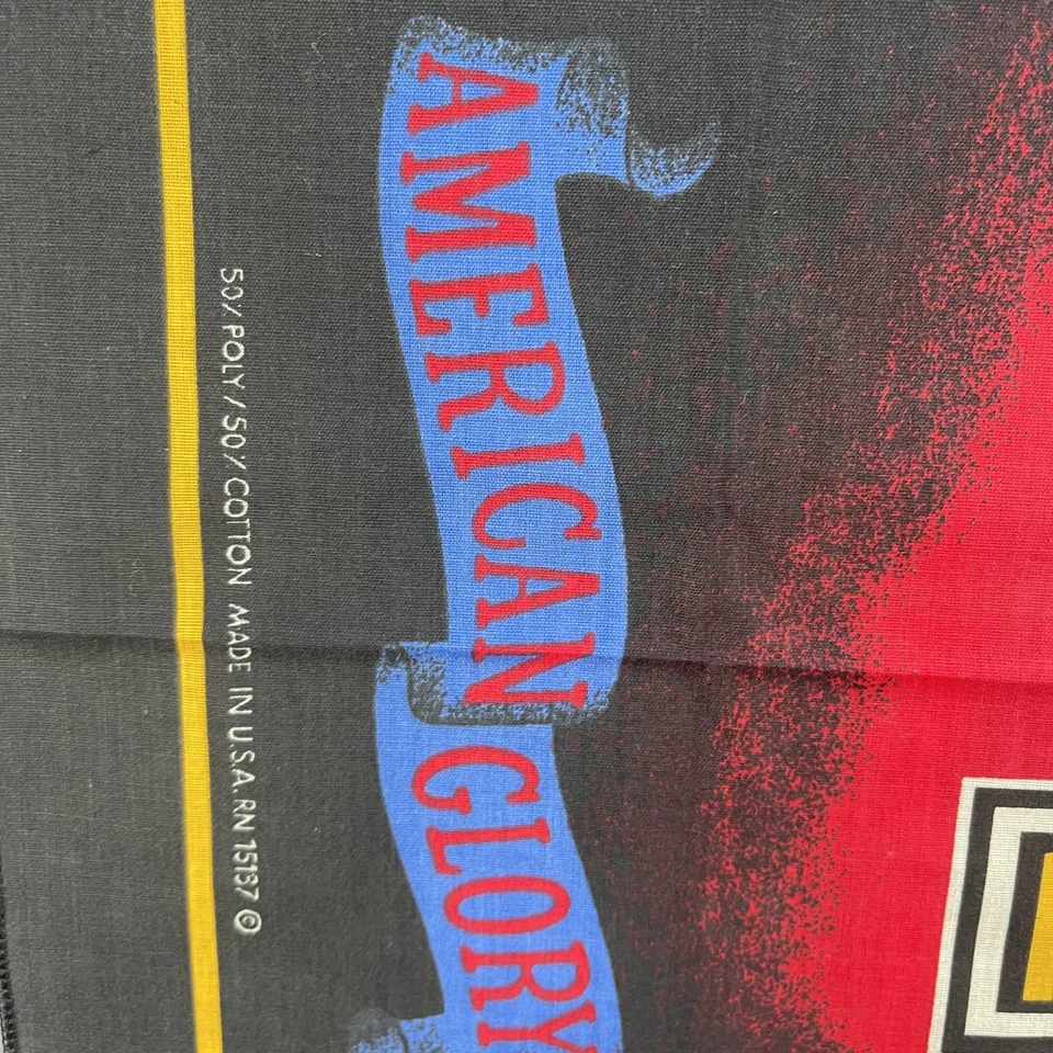 Harley-Davidson Bandana American Glory Eagle Bar Shield De Colección Hecho en EE. UU. Años 90 Foto 3 de 4