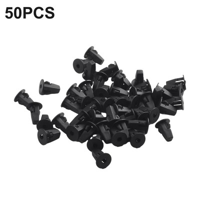 50 Pcs Fender Liner Fastener Rivet Push Clips Retainer 8mm Hole Dia For Toyota