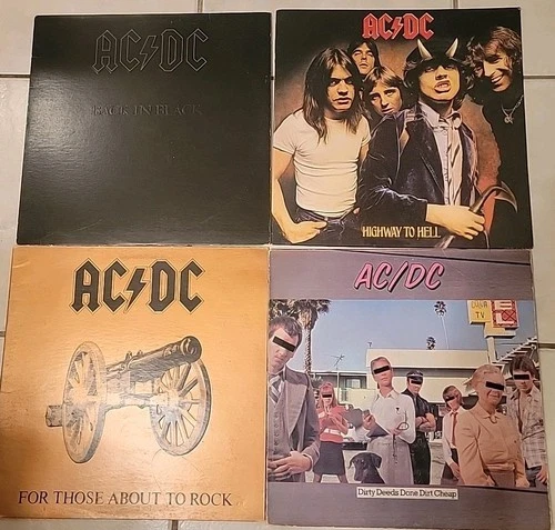 AC/DC Lot Of 4 Lp's See All Photos For Selections And Titles