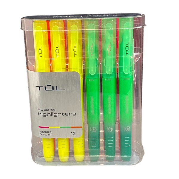 36ct TUL Highlighters Pen Style Chisel Point Assorted Ink Colors for