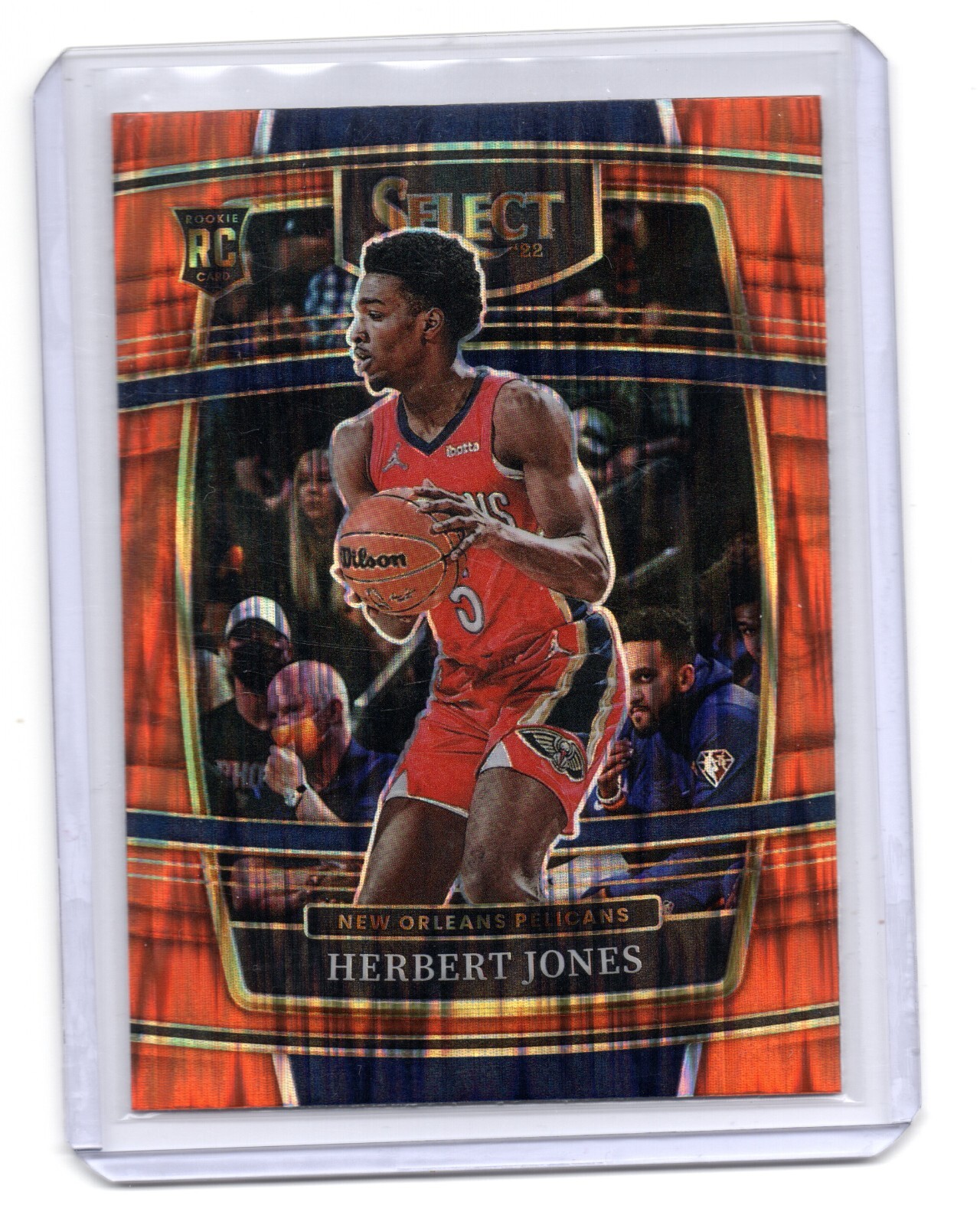 2021-22 Panini Select - Concourse Orange Flash Prizm #45 Herbert Jones (RC)
