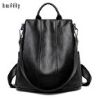 Women Backpack Genuine Leather Ladies Anti-theft Shoulder Bag Travel New Fashion