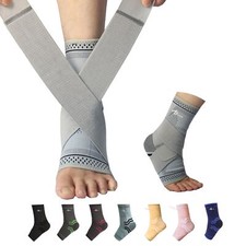 Ankle Brace Ankle Compression Sleeve for Sprained Foot Foot Sleeve 1 Pair wit...