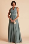 Birdy Grey GRACE CONVERTIBLE DRESS CHIFFON SEA GLASS Sz S Slit — photo 2
