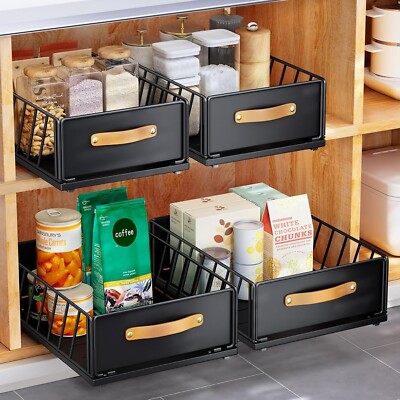 Ausziehbarer Schrank Organizer Fest mit selbstklebender Nanofolie, Schwerlast Ausziehbar Sh