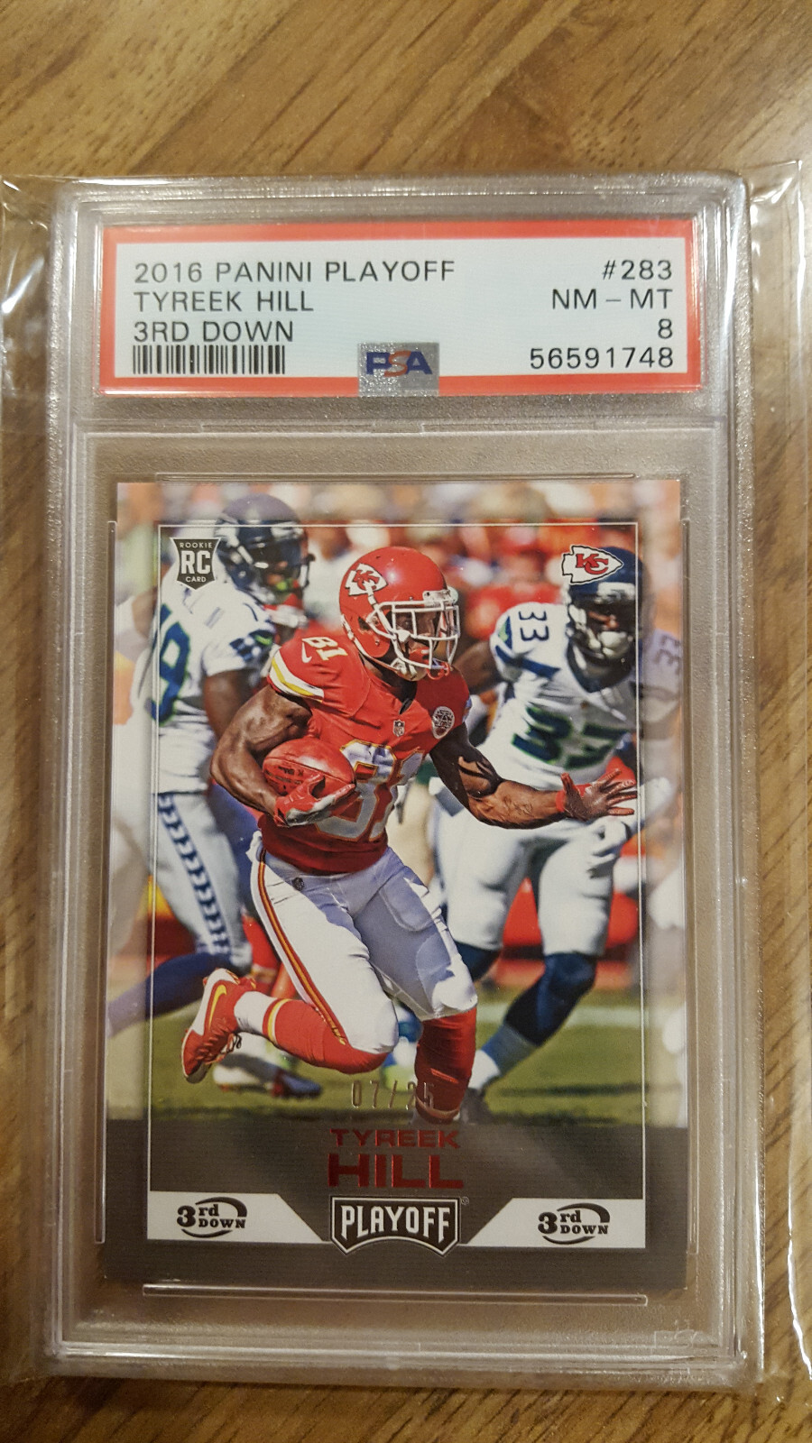 Tyreek Hill Panini Playoff #283 3rd Down