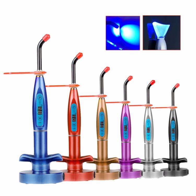 Dental LED Curing Light Lamp Wireless 5W 1500MW Blue Light Plastic - Dental Equi