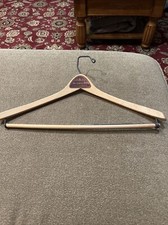 Vintage Collectible Wooden Hanger The Quality Shop Norfolk Portsmouth JL 