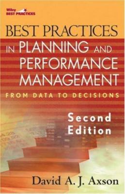Best Practices in Planning and Performance- hardcover, 9780470008577, Axson, new
