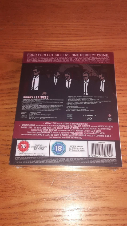 RESERVOIR DOGS new Blu-ray steelbook rare OOP Zavvi Exclusive region b (Mondo X) - Image 2 of 3