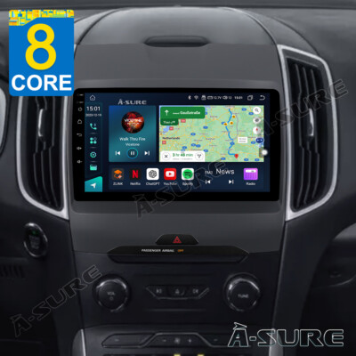 4+64GB Android 13 Autoradio Navi WIFI BT Ford Edge 2016-2020 S-Max MK2 2015-2022