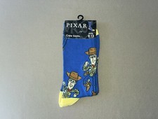 1 Pair Disney Toy Story  Woody  Crew Socks, Fits Shoe Size 9-13, New With Tags 