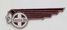 Santa Fe Railroad Iron on Collectible Patch 10.5 cm by 3.25 cm